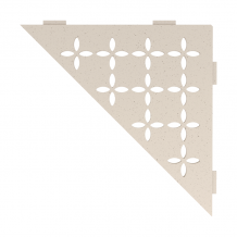Schluter SHELF-E-S1 Trendline Textured Aluminium Floral Design Tile In Shelf TSI - Textured Ivory